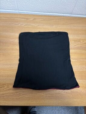 Reversible Black and Burgundy Strapless Tube Top